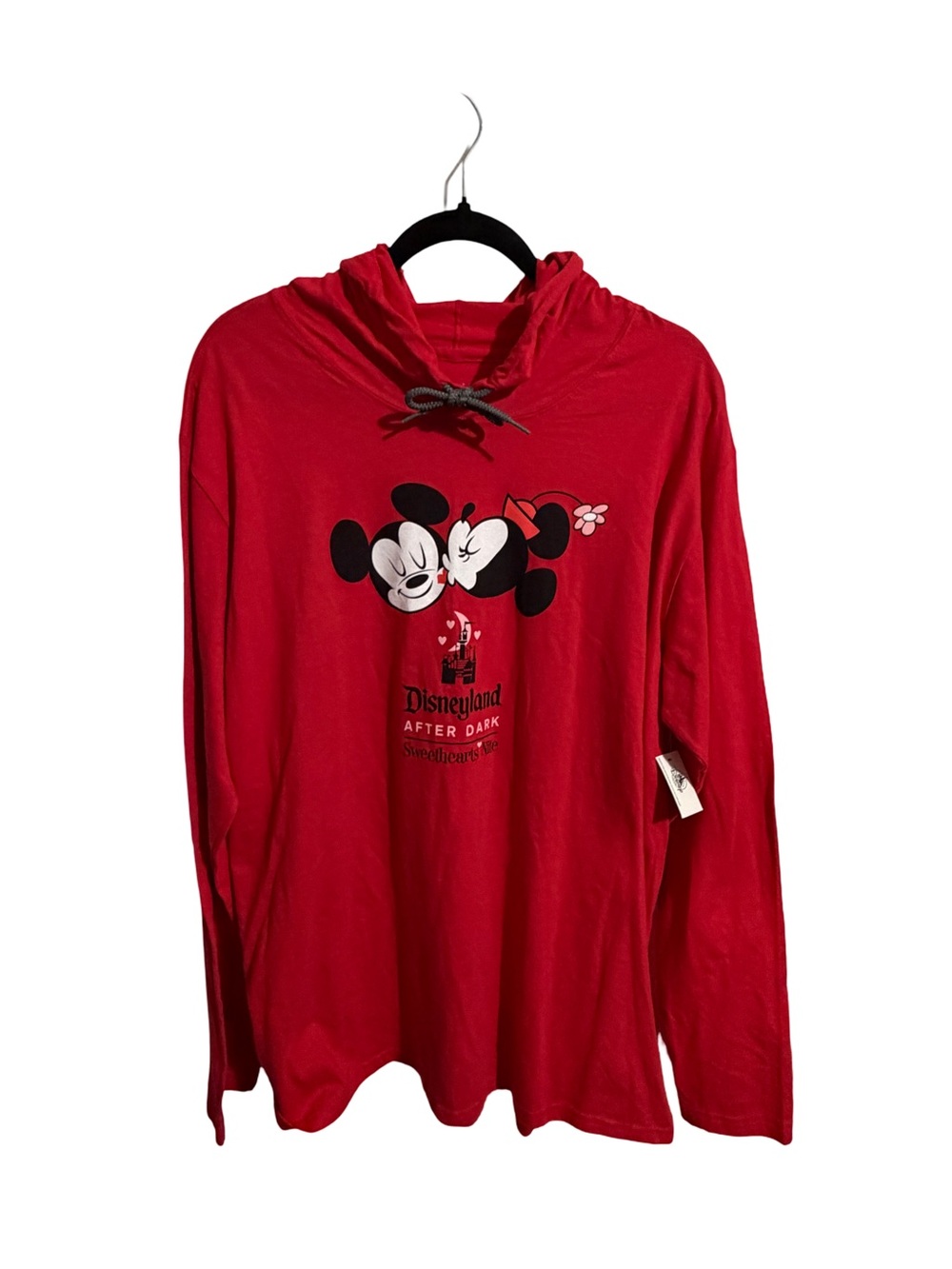 Disney Parks Disneyland After Dark Sweethearts’ Nite Hooded Long Sleeve Tee